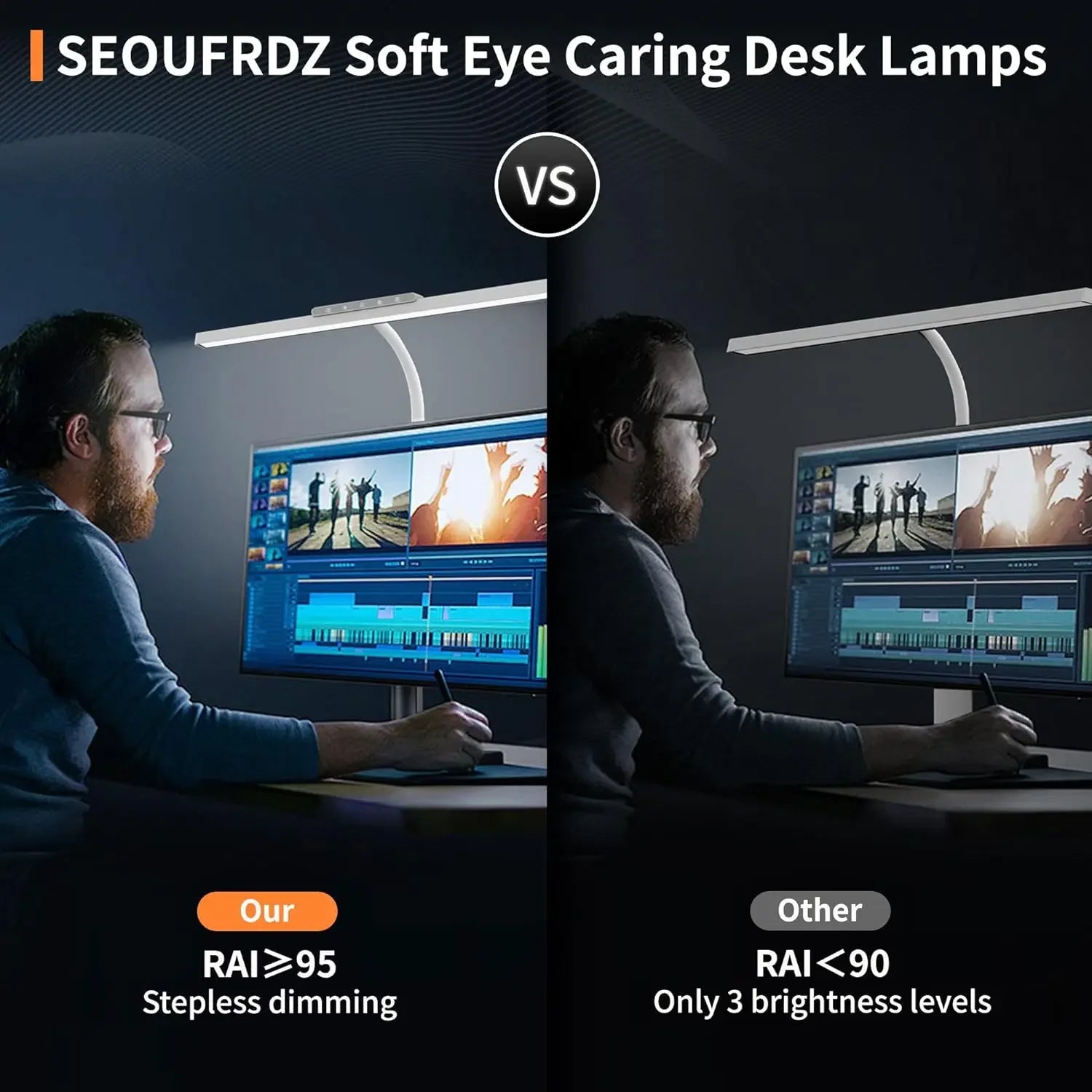 Stepless Dimming LED Desk Lamps