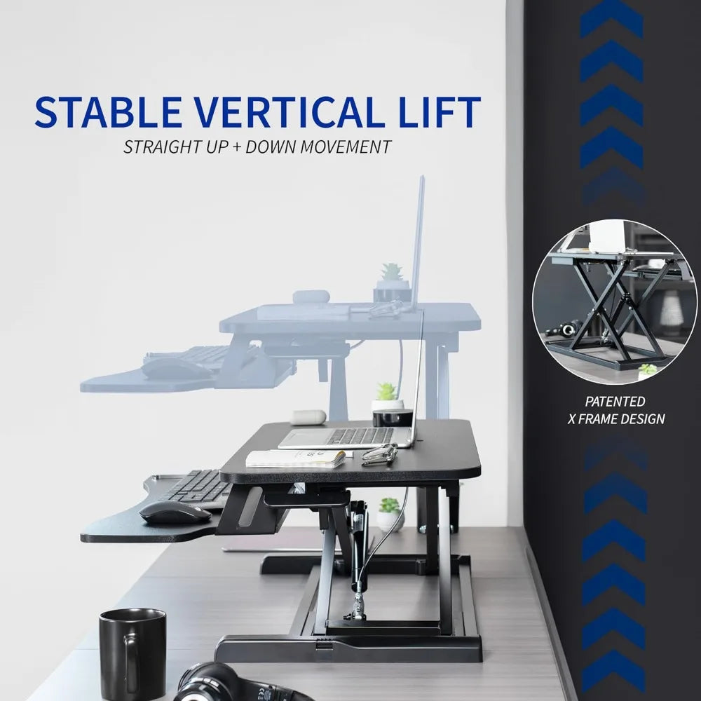 Dual Monitor and Laptop Workstation