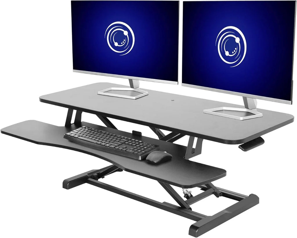 Dual Monitor and Laptop Workstation