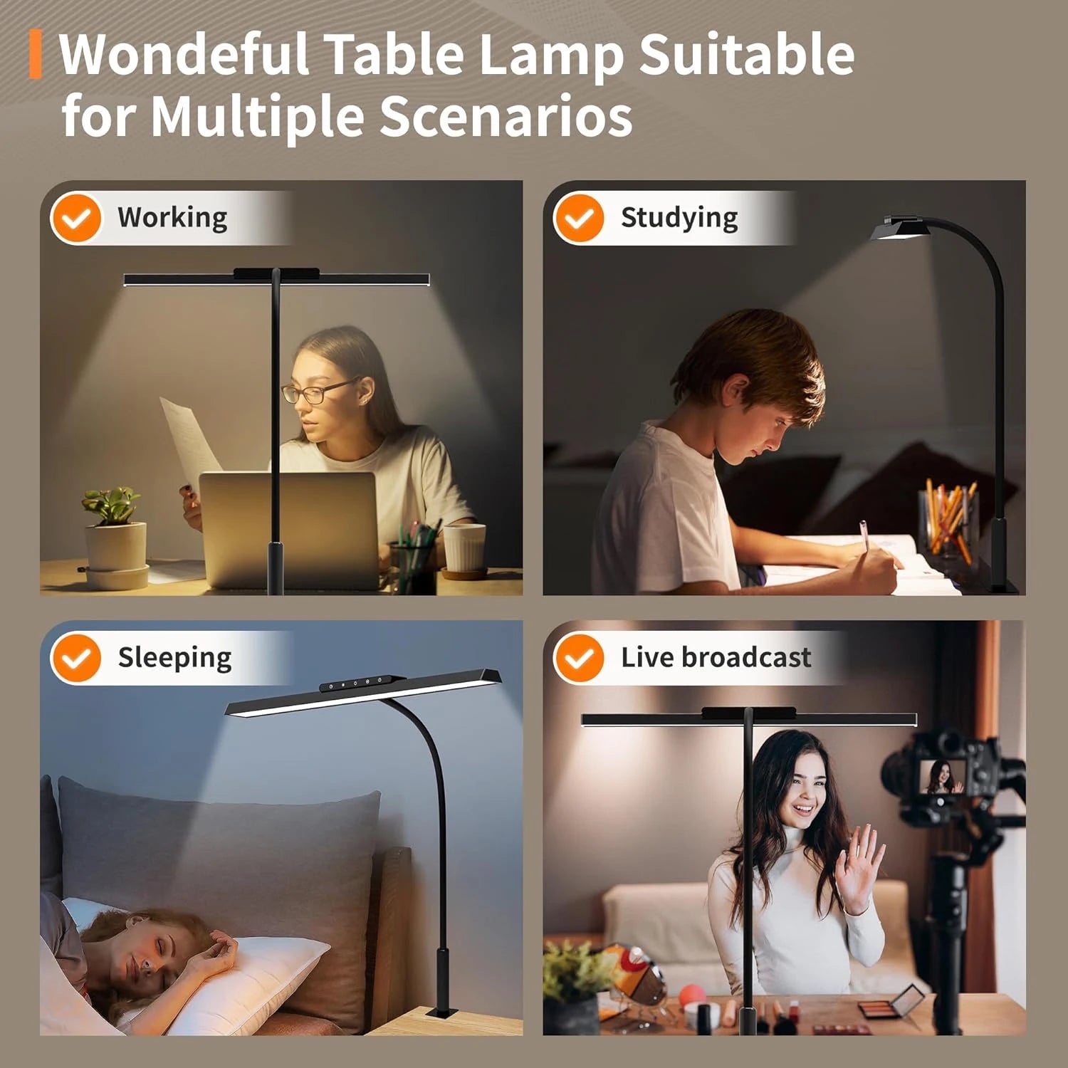 Stepless Dimming LED Desk Lamps